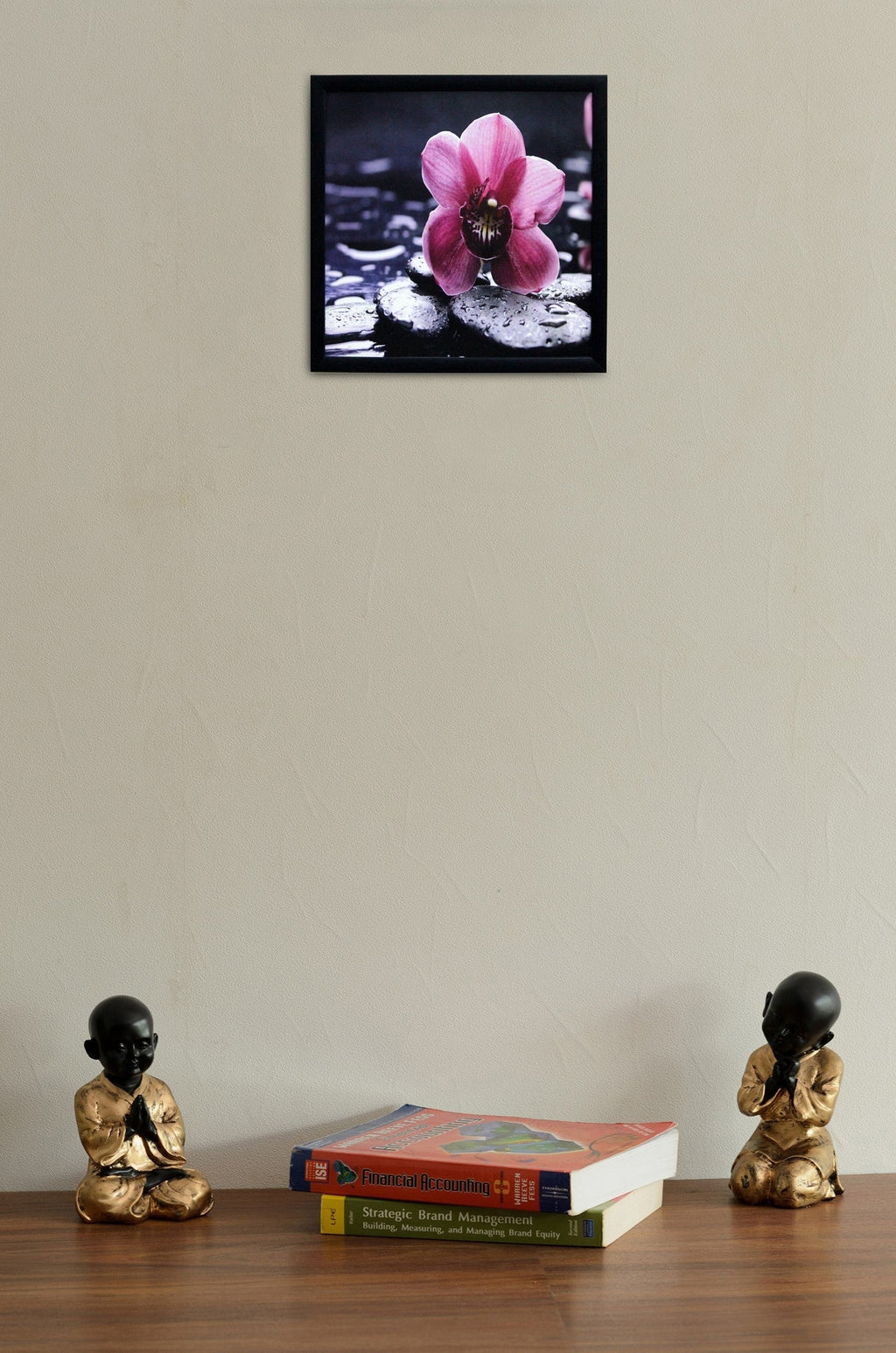 Beautiful Pink Flower Satin Matt Texture UV Art Painting Kafalo