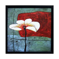 Beautiful White Flower Satin Matt Texture UV Art Painting Kafalo