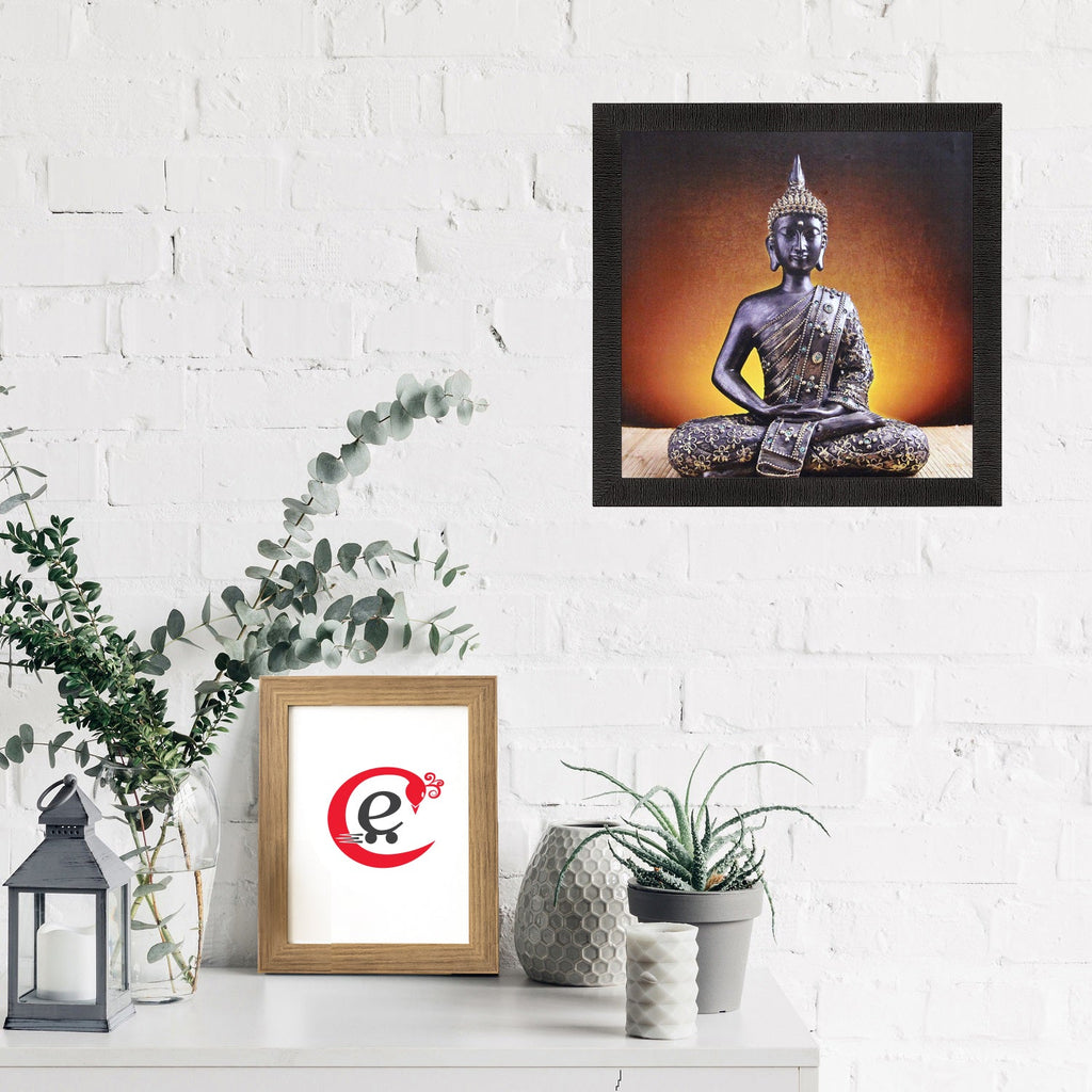 Meditating Buddha Painting Digital Printed Religious Wall Art Kafalo