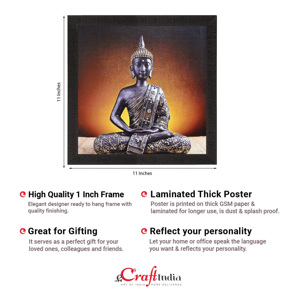 Meditating Buddha Painting Digital Printed Religious Wall Art Kafalo