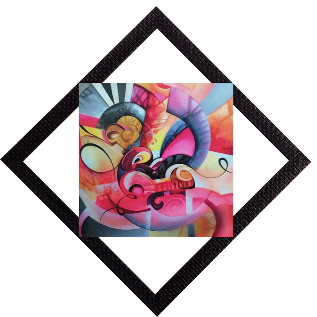 Colored Abstract Satin Matt Texture UV Art Painting Kafalo