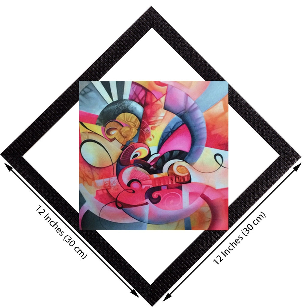 Colored Abstract Satin Matt Texture UV Art Painting Kafalo