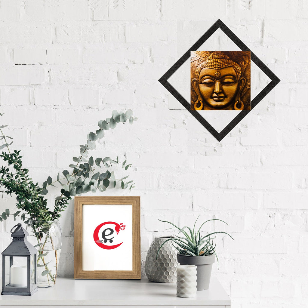 Face Of Lord Buddha Painting Digital Printed Religious Wall Art Kafalo