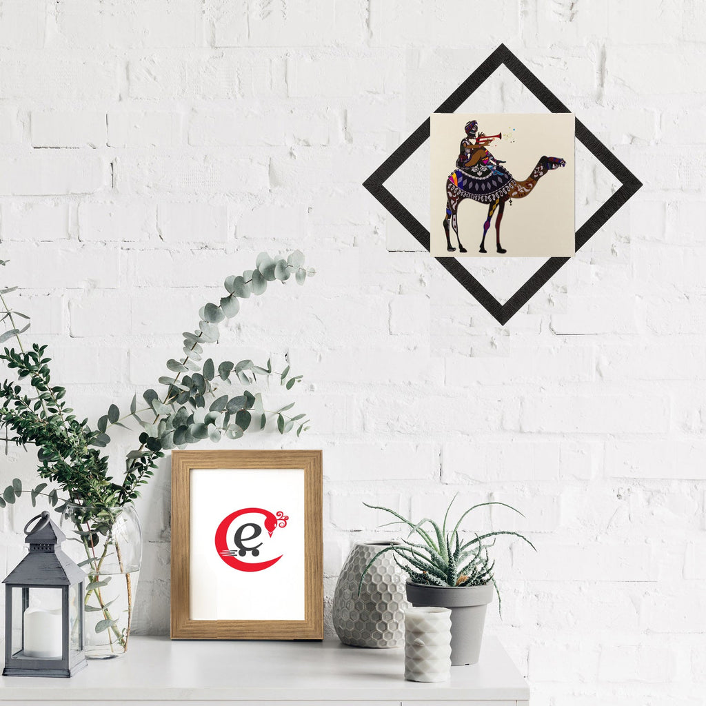 Decorated Camel Satin Matt Texture UV Art Painting Kafalo