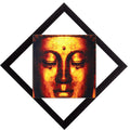 Glowing Face of Lord Buddha Satin Matt Texture UV Art Painting Kafalo