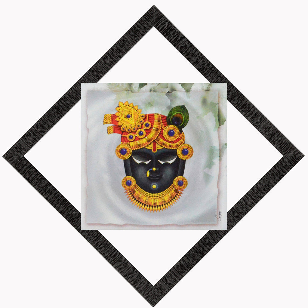 Lord Shrinathji Painting Digital Printed Religious Wall Art Kafalo
