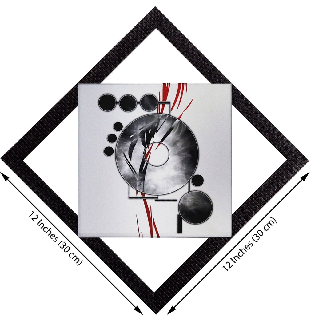 Black & Grey Satin Matt Texture UV Art Painting Kafalo