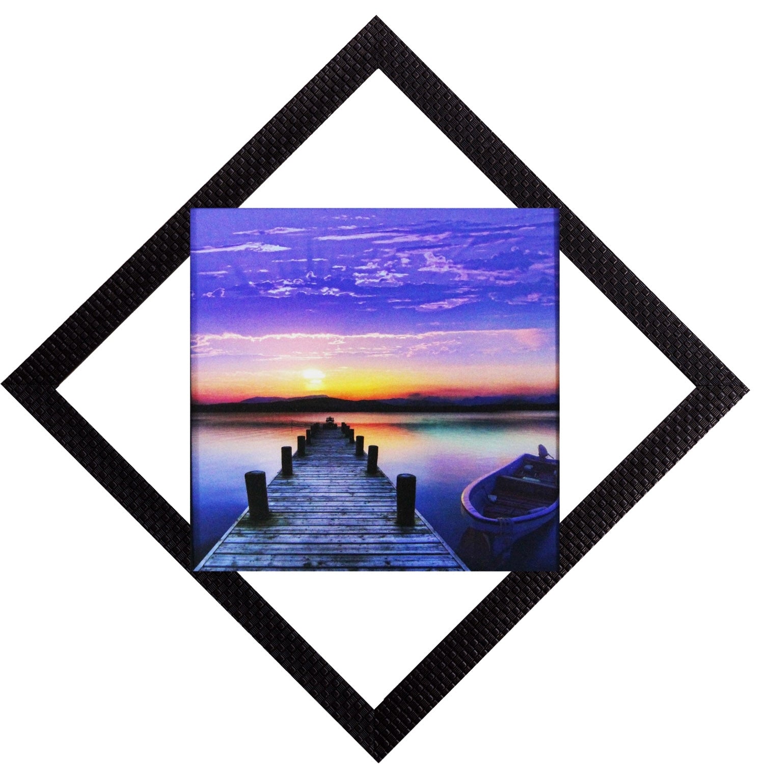 Sunset View Satin Matt Texture UV Art Painting Kafalo