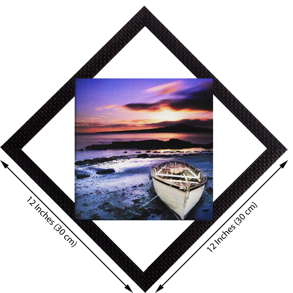 Sunset & Beach View Satin Matt Texture UV Art Painting Kafalo