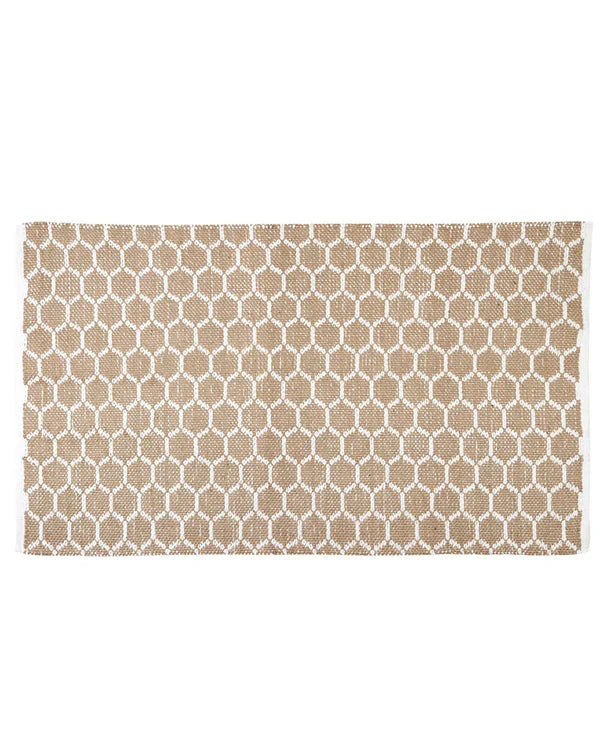 Natural Rectangular Jute Carpet For Dining Area