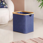 Fabric Storage Basket Blue Nestasia