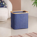 Fabric Storage Basket Blue Nestasia
