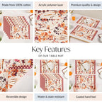 Checkered Border Placemat Set Of 6 Nestasia