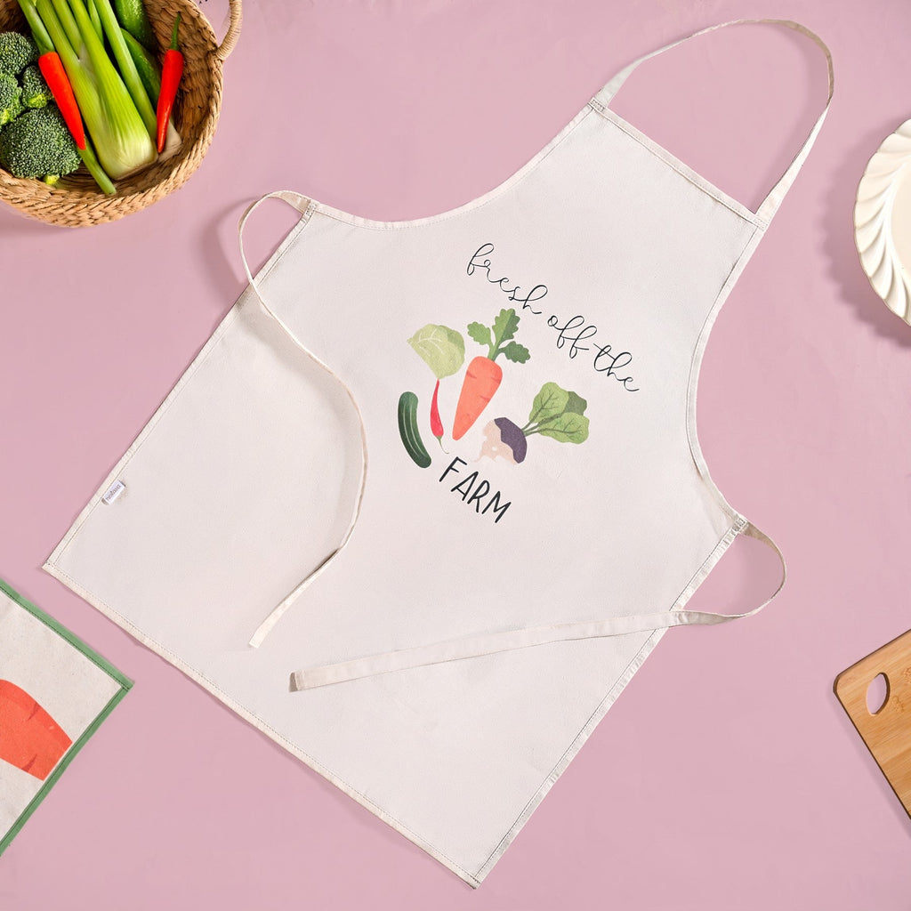 Farm Fresh Apron Mitten Pot Holder Hand Towel Set Of 4 Nestasia