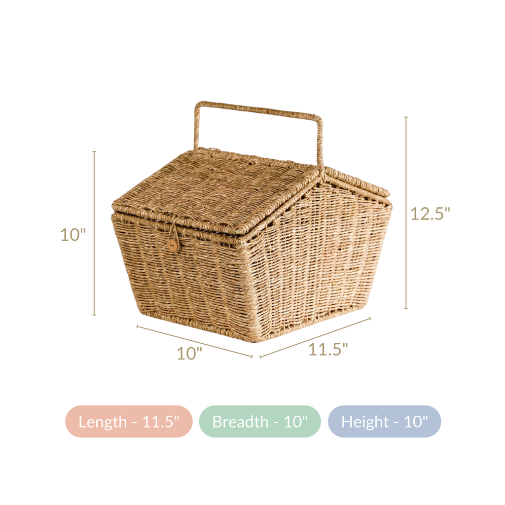 Farmhouse Eco Friendly Picnic Basket Nestasia