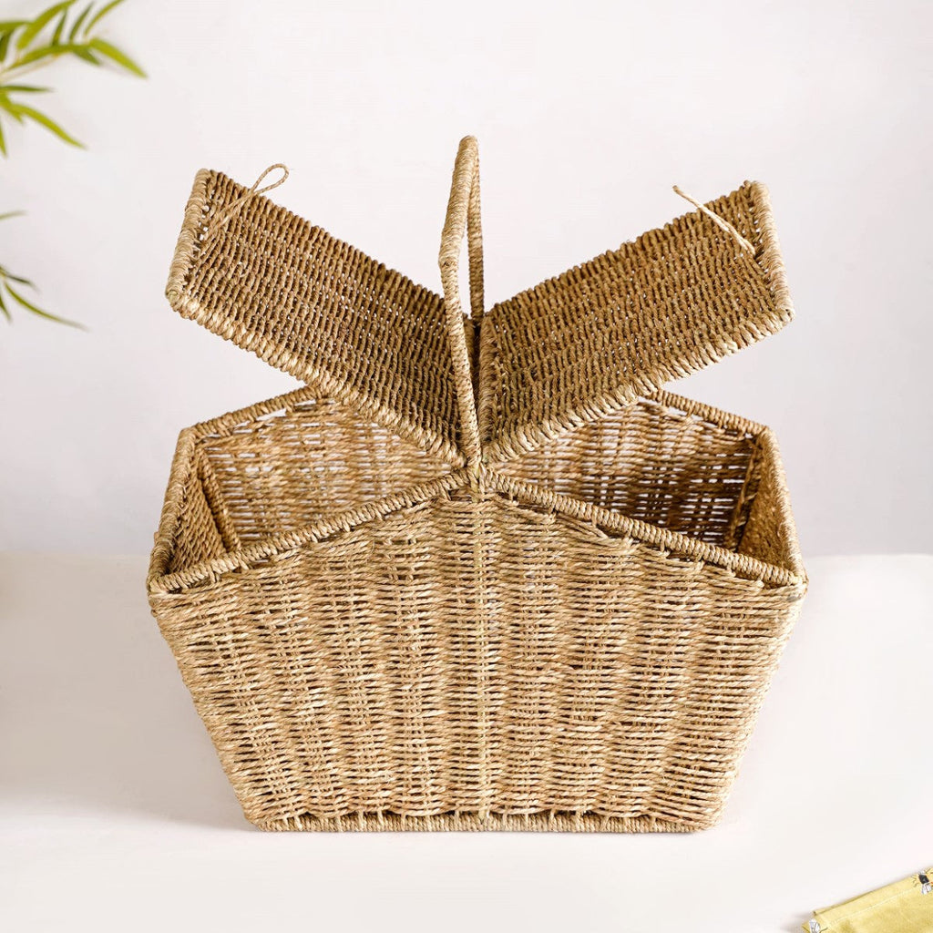 Farmhouse Eco Friendly Picnic Basket Nestasia