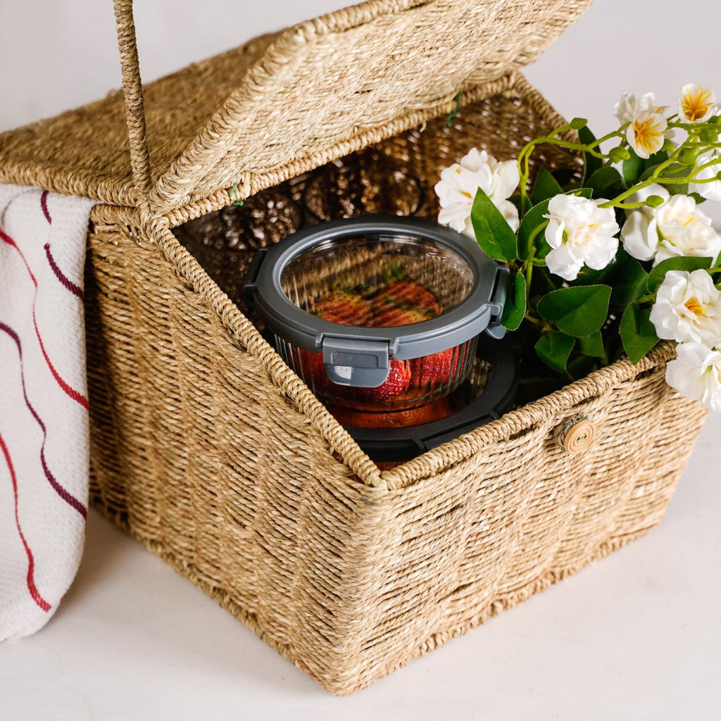 Farmhouse Eco Friendly Picnic Basket Nestasia