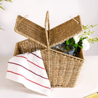 Farmhouse Eco Friendly Picnic Basket Nestasia