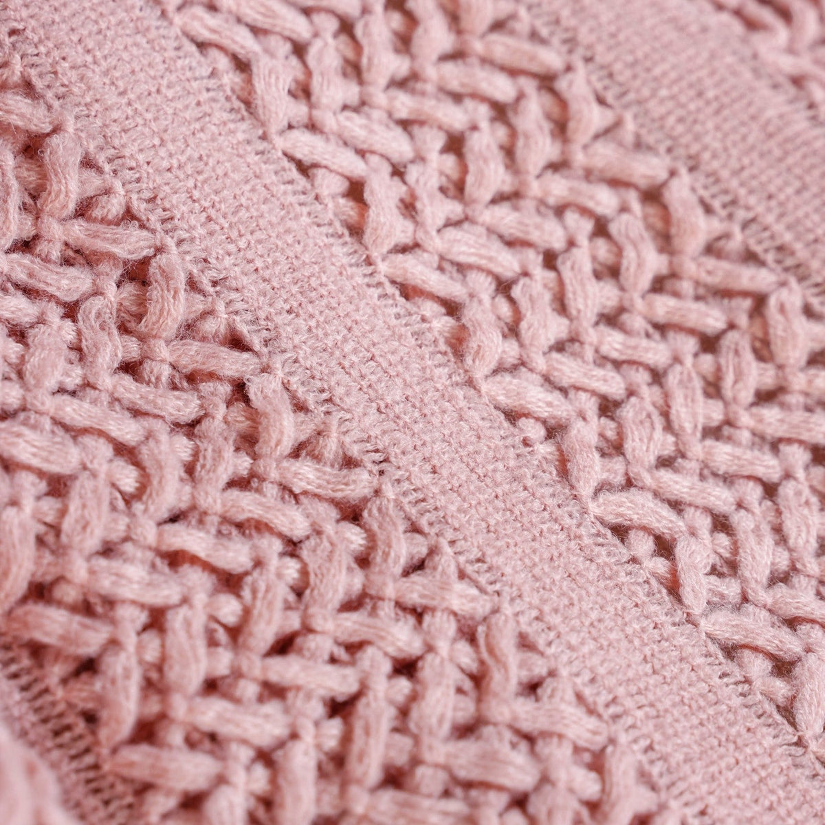 Blush Pink Feather Soft Throw Blanket Nestasia