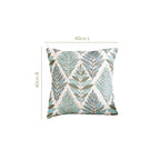 Fern Embroidered Cotton Cushion Cover 50x50cm Nestasia