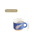 Fern Stackable Ceramic Cup Set Of 4 145ml Nestasia