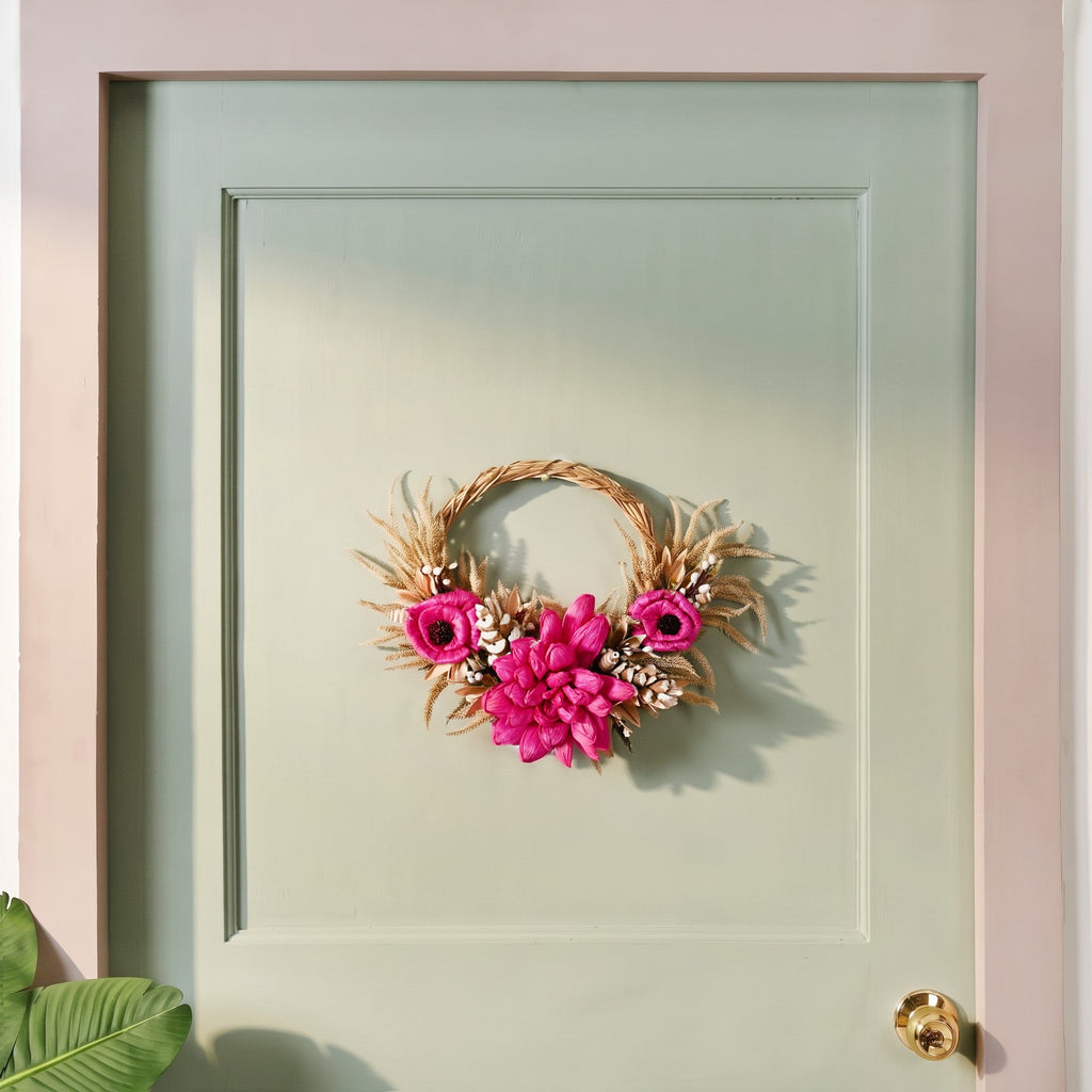 Festival Flora Handmade Organic Flower Wreath 24cm Nestasia
