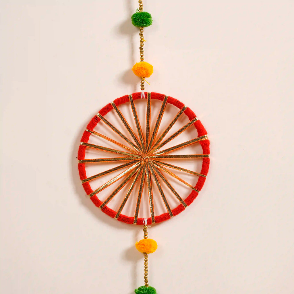 Festive Wheel Door Hanging Set Of 4 Nestasia
