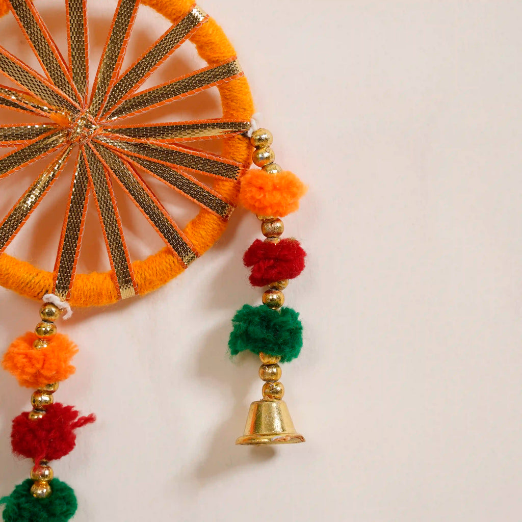Festive Wheel Door Hanging Set Of 4 Nestasia