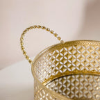 Decorative Oval Tray Gold Small Nestasia