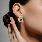 Fine Weave Chic Gold Knotted Earrings Nestasia