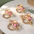 Fiona Organic Tealight Holder Set Of 4 Nestasia