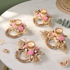 Fiona Organic Tealight Holder Set Of 4 Nestasia