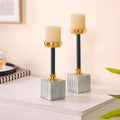 Firefly Pillar Candle Holder Set Of 2 Nestasia