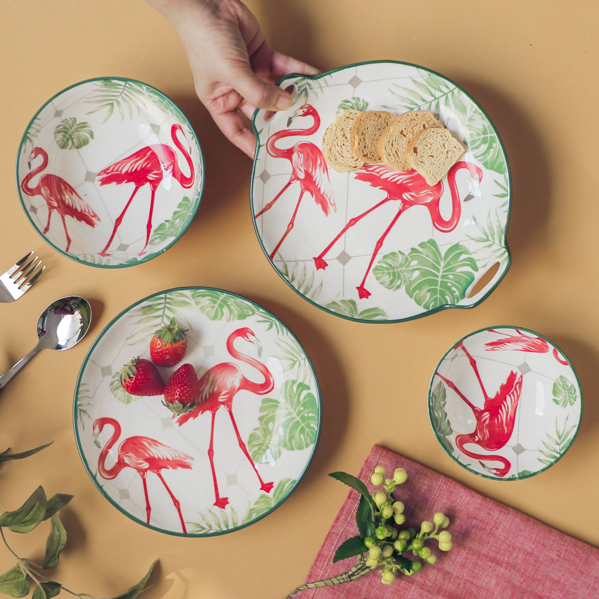 Flamingo Crockery Fiesta Nestasia