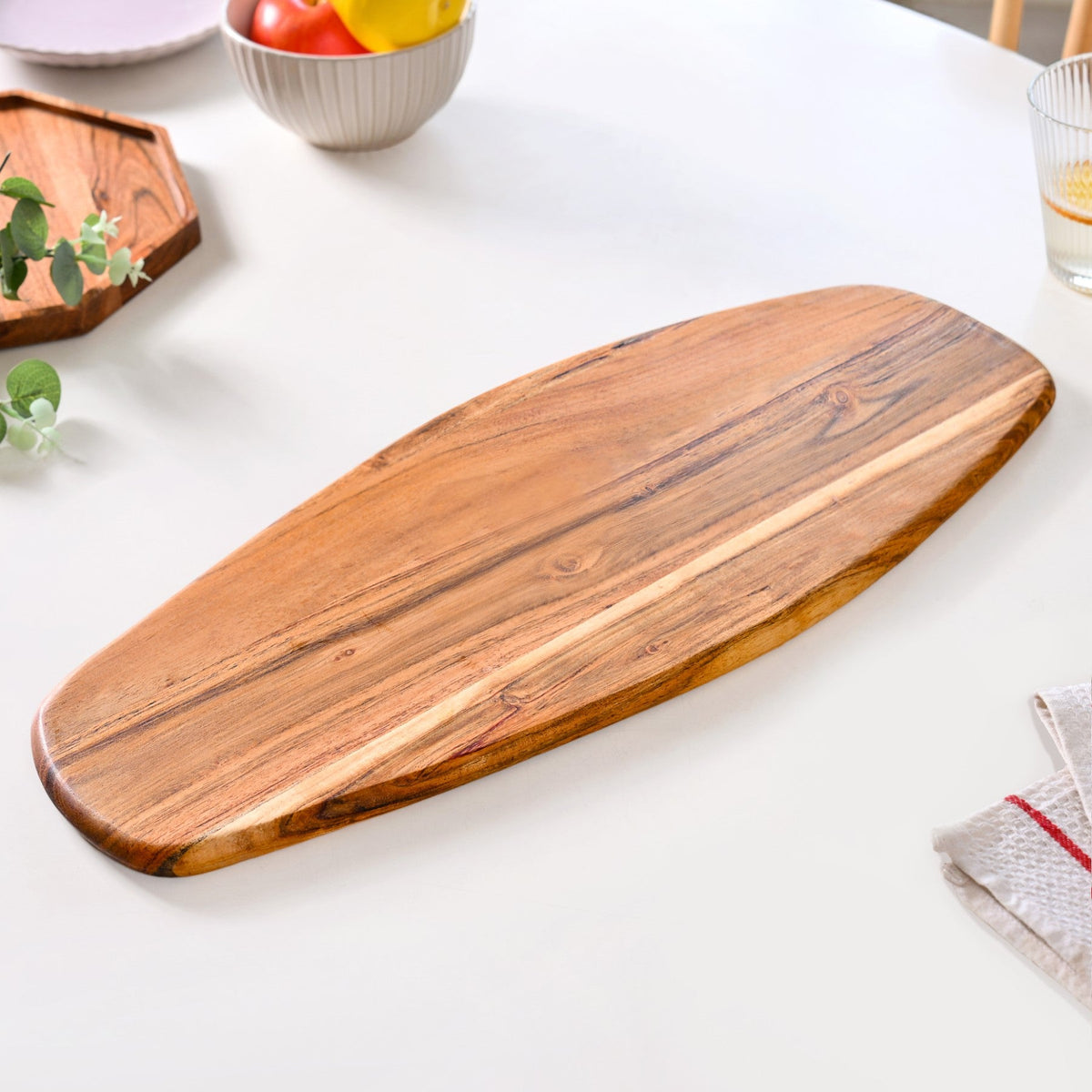 Long Organic Wooden Platter Nestasia