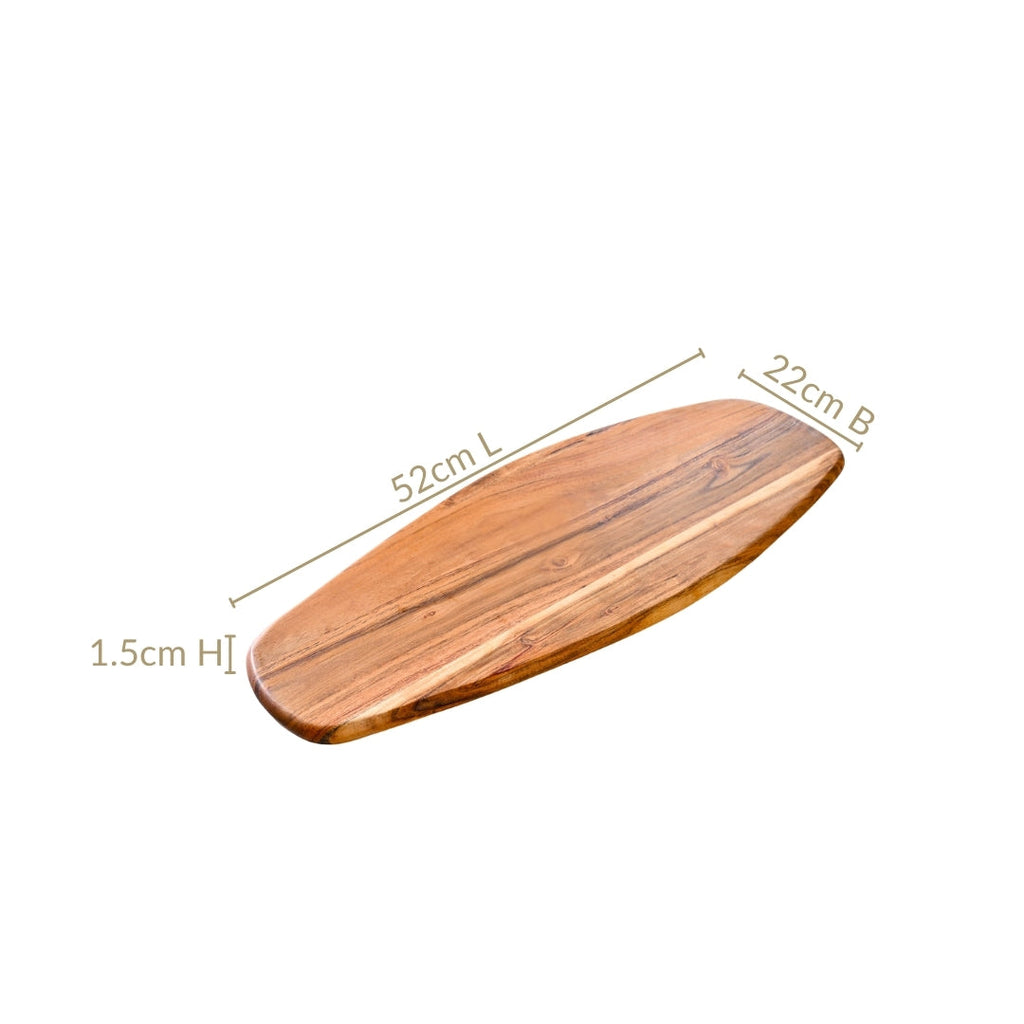 Long Organic Wooden Platter Nestasia