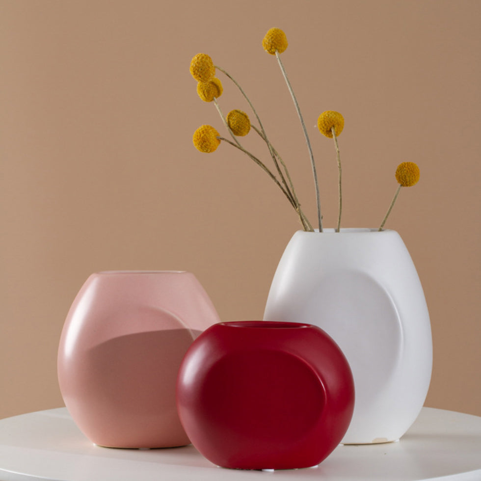 Flat Vase For Flowers Nestasia