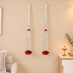 Fleuria Wall Hanging Decor Red Set Of 2 Nestasia