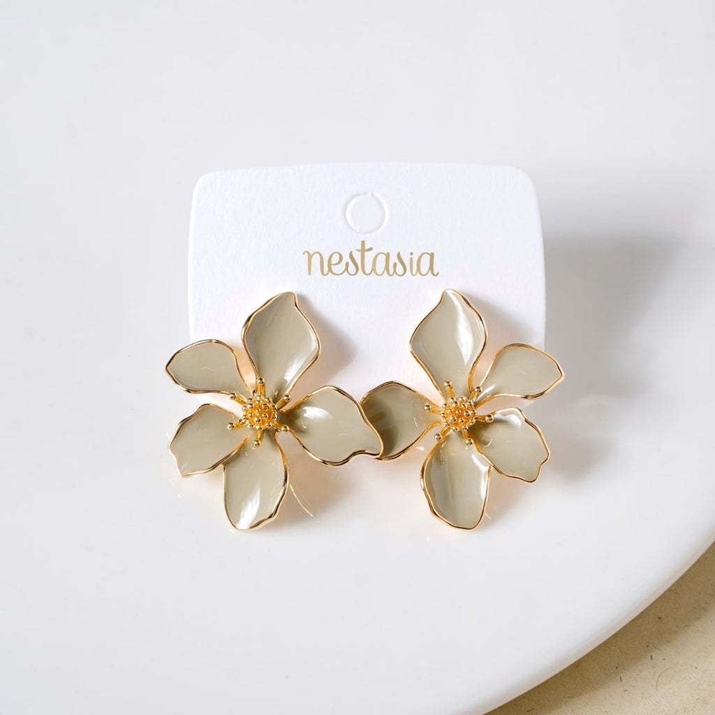 Flora Studs Sage Nestasia