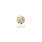 Floral Accent Cluster Earrings Nestasia