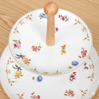 Floral Ceramic Two Tier Cupcake Stand Nestasia