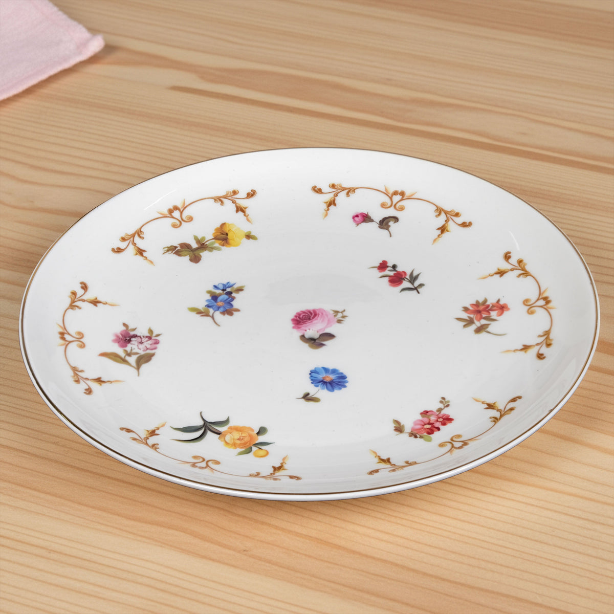 Floral Ceramic Two Tier Cupcake Stand Nestasia
