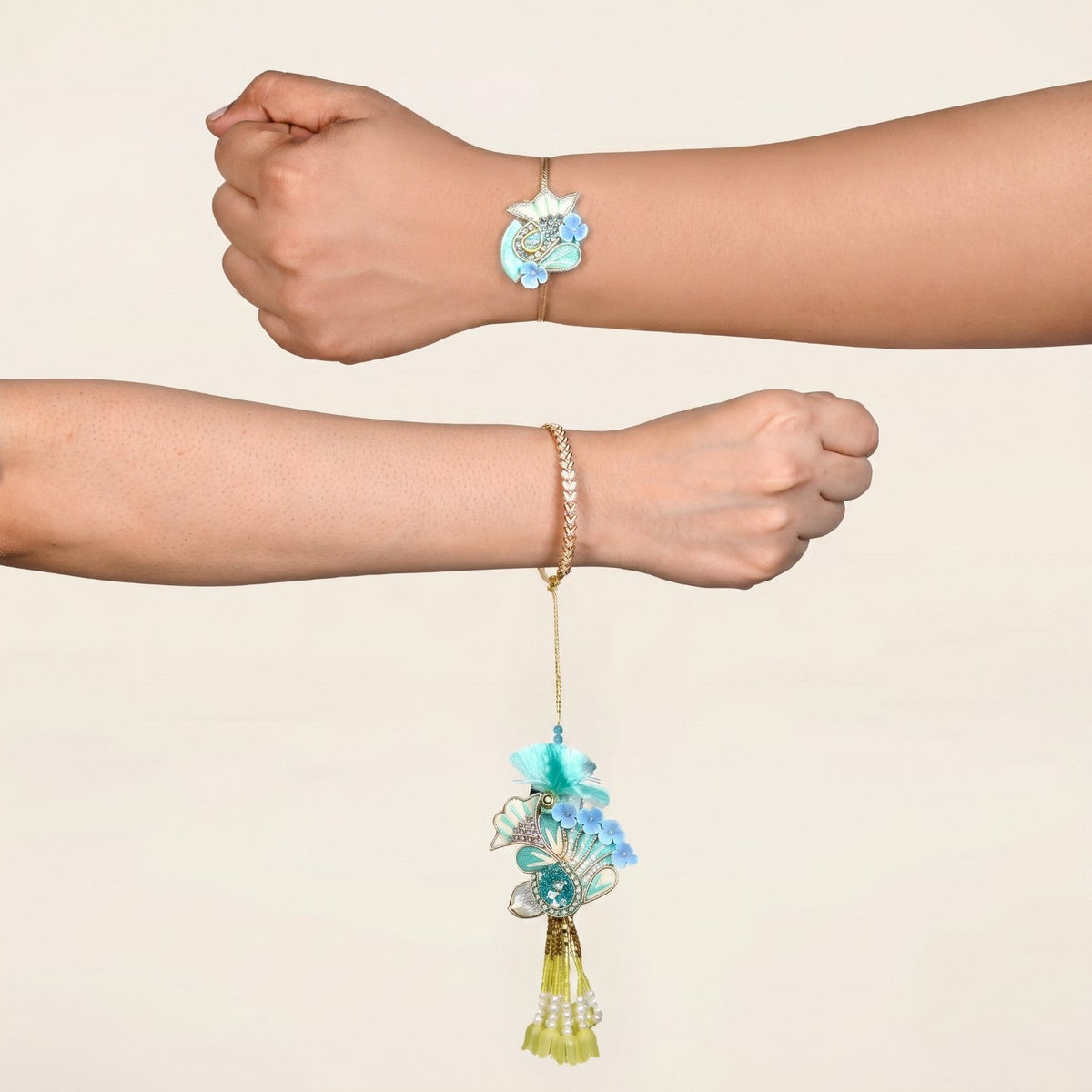 Floral Fantasy Rakhi And Lumba Gift Set Nestasia