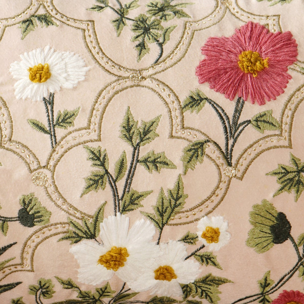 Floral Fiesta Embroidered Cushion Covers 50x30cm Nestasia