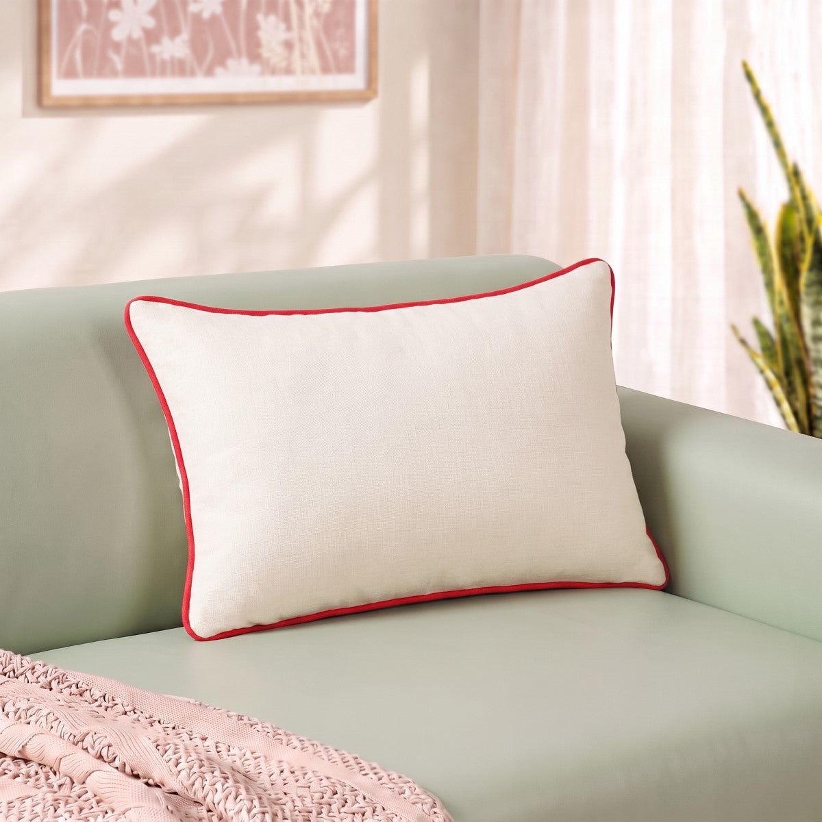 Floral Fiesta Embroidered Cushion Covers 50x30cm Nestasia