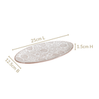 Floral Fiesta Oval Serving Platters Set Of 2 Nestasia