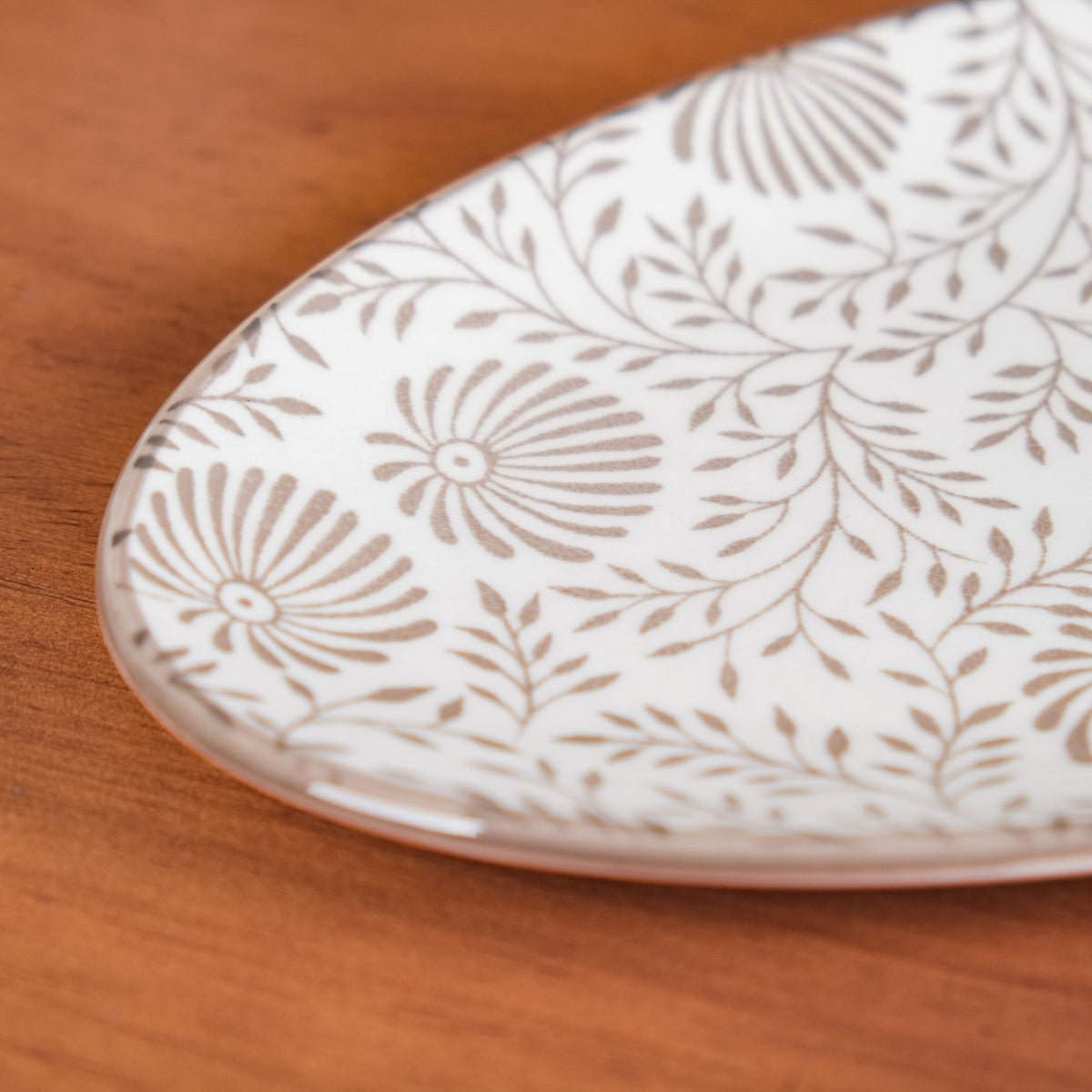 Floral Fiesta Oval Serving Platters Set Of 2 Nestasia