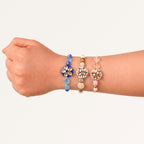 Floral Kundan Rakhi Trio Gift Set Nestasia