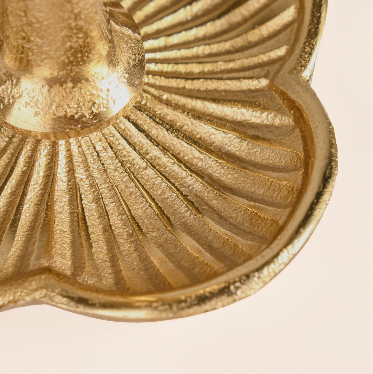 Metal Taper Candle Holder Set Of 2 Gold Nestasia