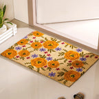 Floral Print Coir Doormat 36x24 Inch Nestasia
